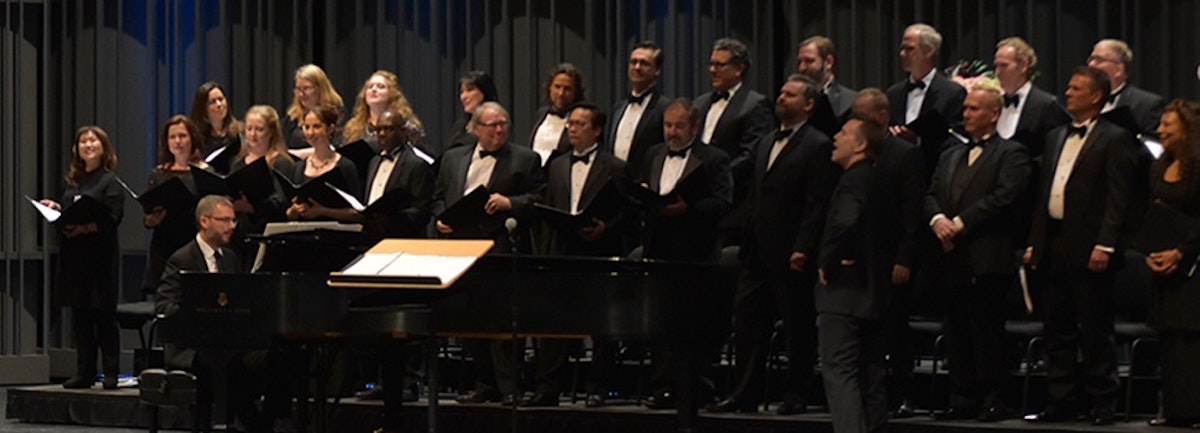 chorus singers on stage